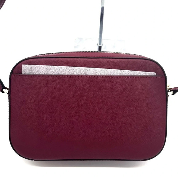 MICHAEL KORS LARGE EW ZIP CHAIN CROSSBODY BAG DARK CHERRY - Picture 7 of 11